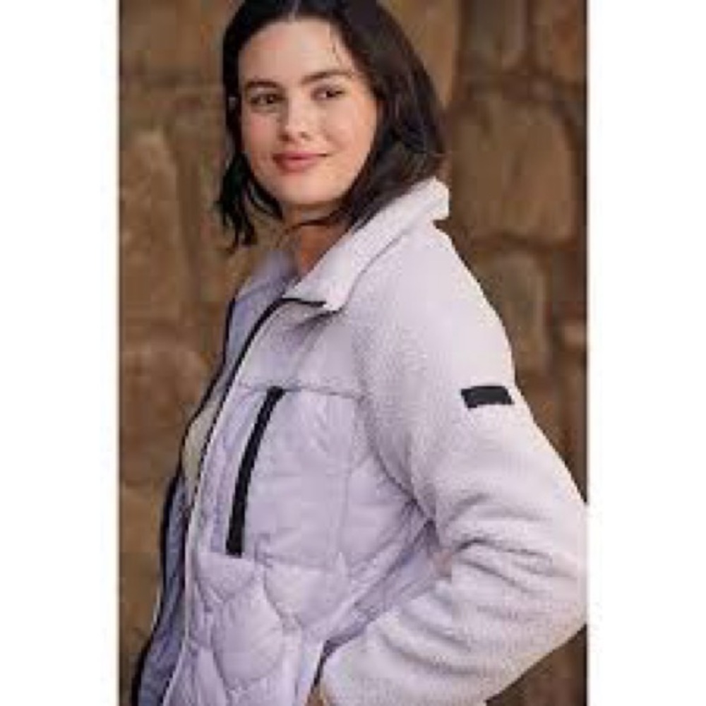 Koolaburra by Ugg Lavender mixed media Sherpa Jacket size L - Picture 8 of 9